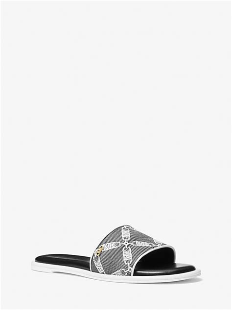 michael kors slide canade|michael kors saylor sandals.